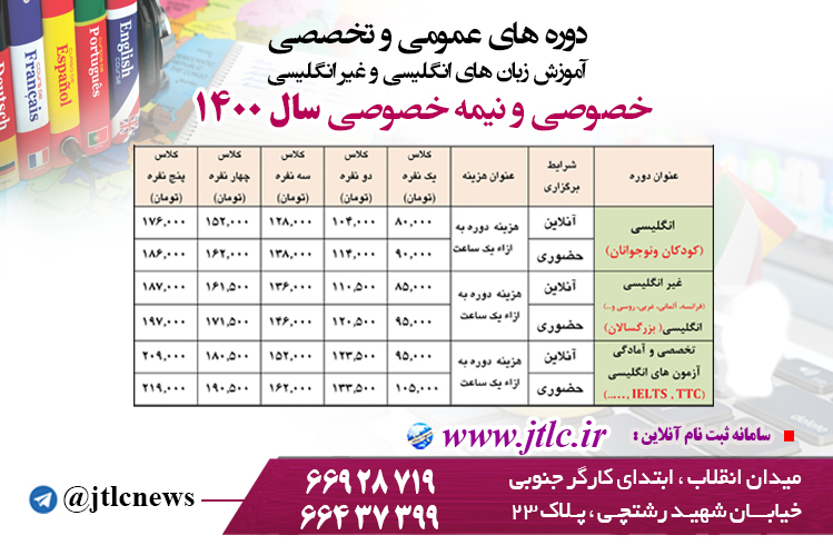 دوره های خصوصی و نیمه خصوصی